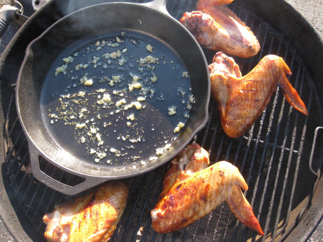 Grilled Garlic Parmesan Turkey Wings