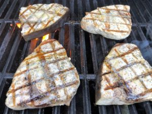 Grilled Swordfish steaks