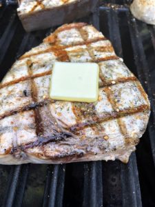 Grilled Swordfish with butter