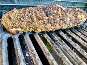 Pork Tenderloin on grill grate