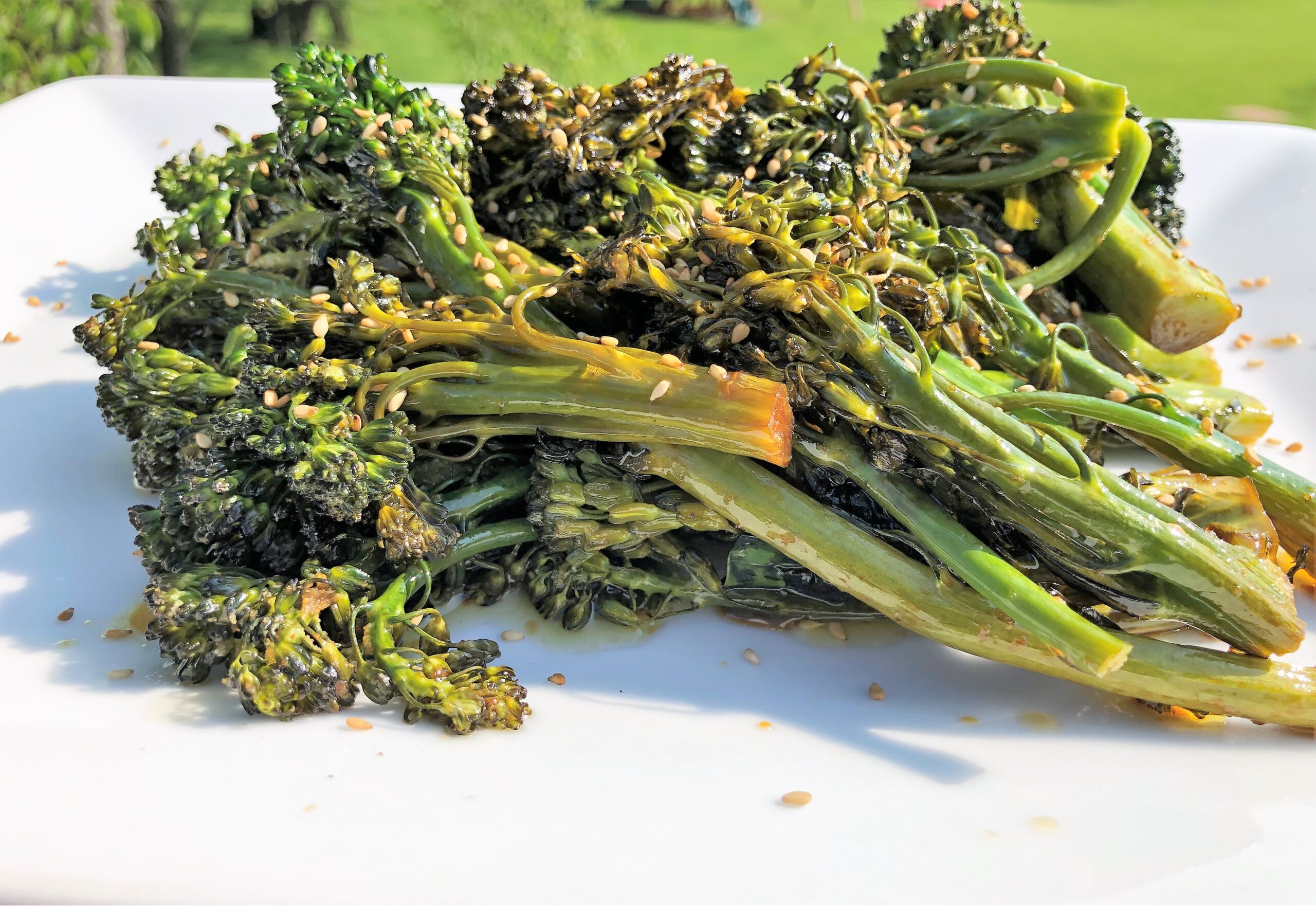 Plated Broccolini