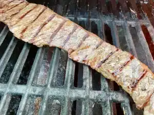 Chuck flap on the grill