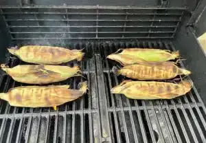 Corn on the cob grilling