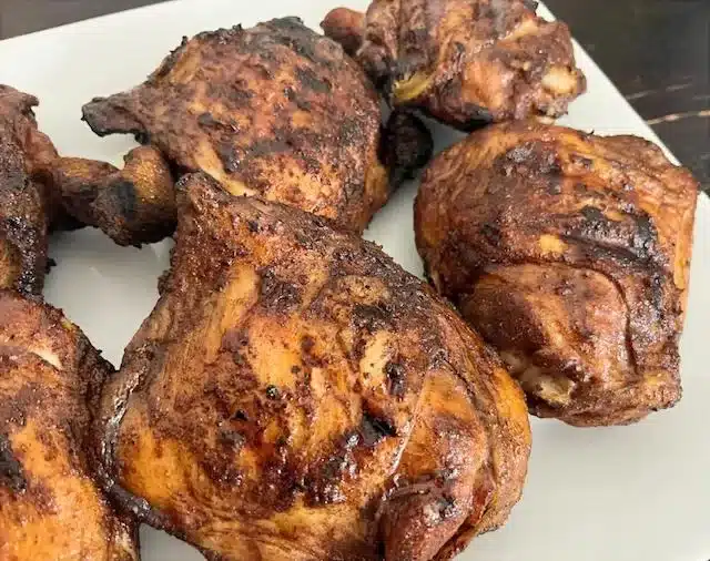 Apple Pie Spice Chipotle Chicken Thighs Plated